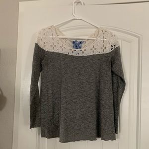 Impeccable Pig lace tie-up blouse